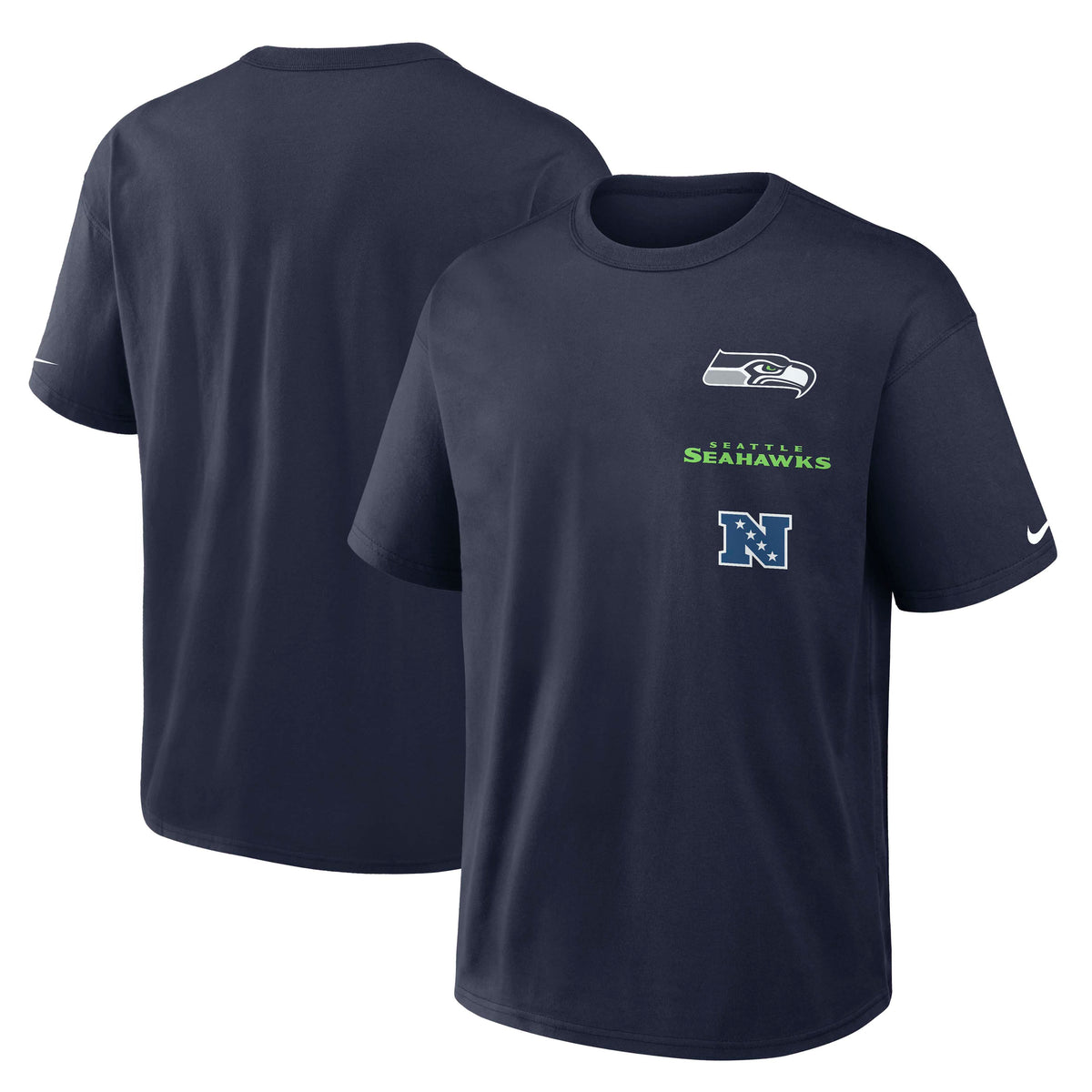 NFL Seattle Seahawks Nike Logo Max90 T-Shirt- Black