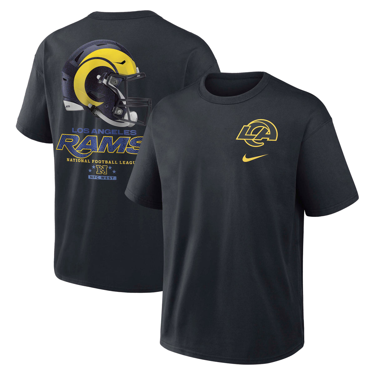 NFL Los Angeles Rams Nike Rivalry Max90 T-Shirt- Black