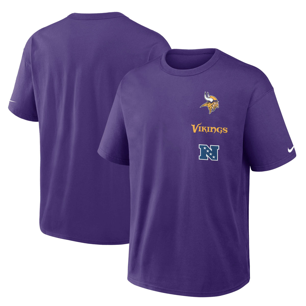 NFL Minnesota Vikings Nike Logo Max90 T-Shirt- Black