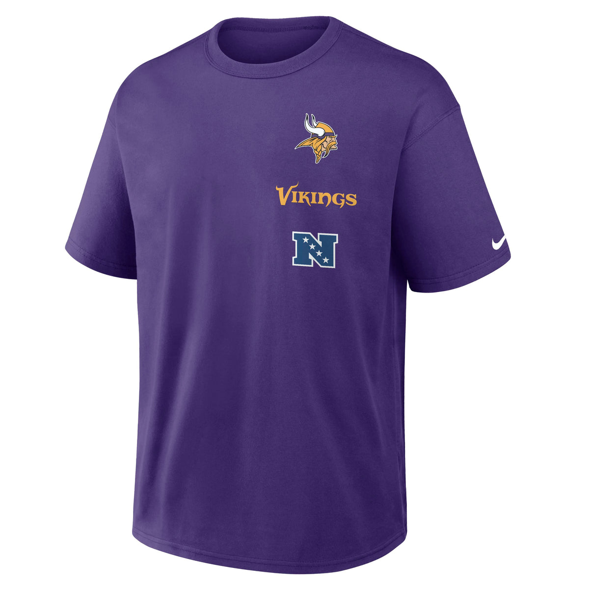 NFL Minnesota Vikings Nike Logo Max90 T-Shirt- Black