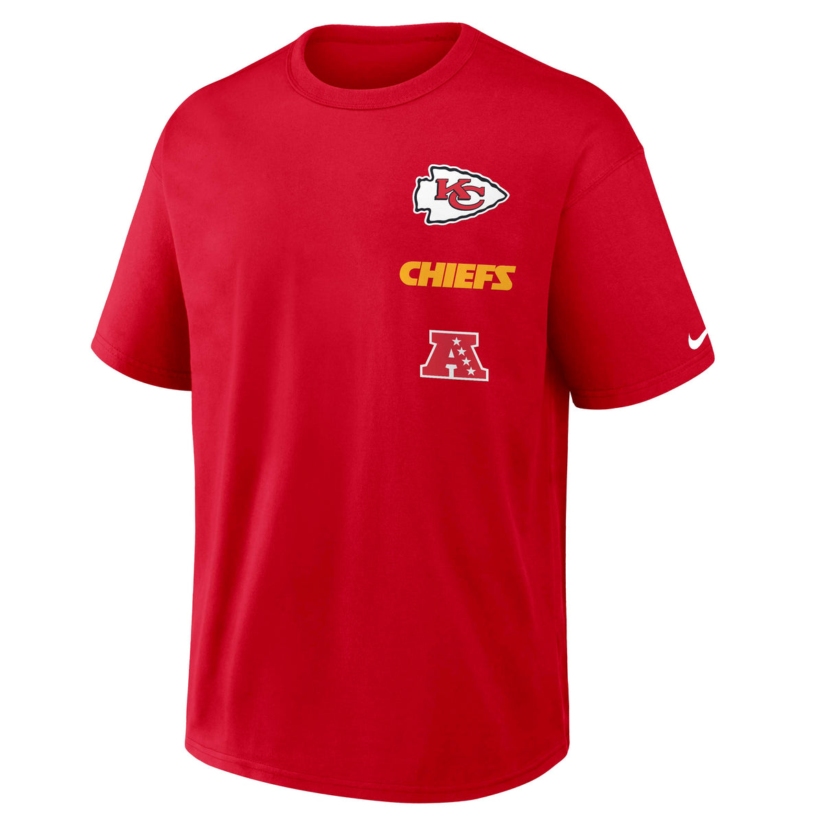 NFL Kansas City Chiefs Nike Logo Max90 T-Shirt- Black