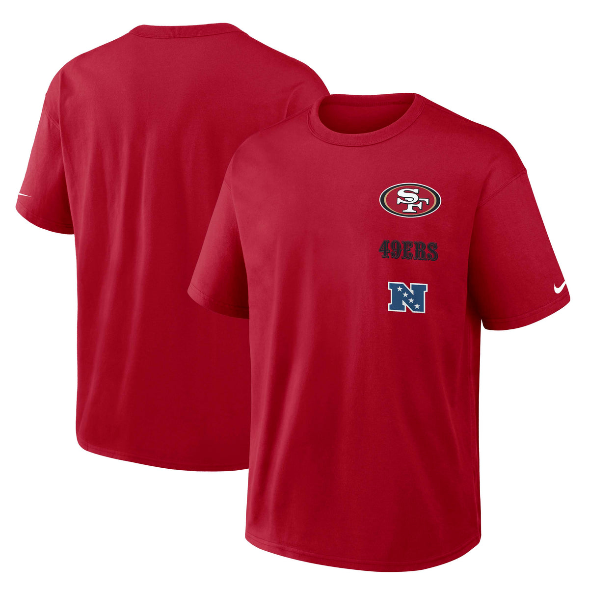 NFL San Francisco 49ers Nike Logo Max90 T-Shirt- Black
