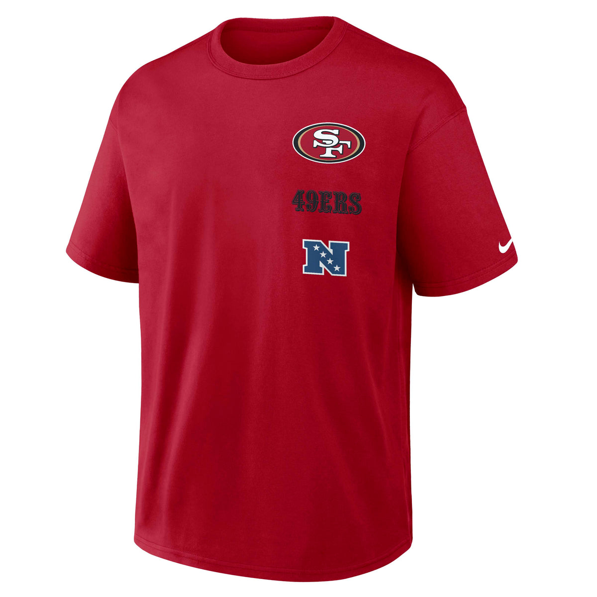 NFL San Francisco 49ers Nike Logo Max90 T-Shirt- Black