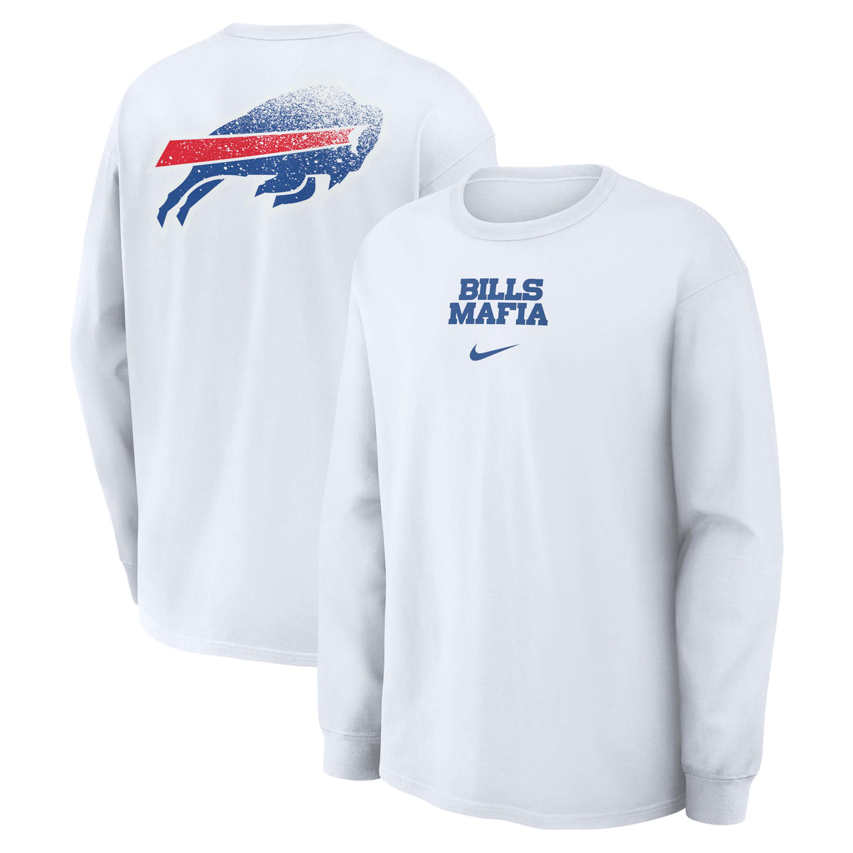 NFL Buffalo Bills Nike Rivalry Max90 Long Sleeve T-Shirt- White