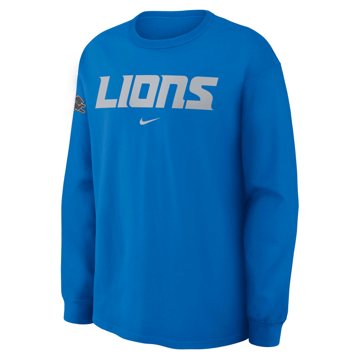 NFL Detroit Lions Nike Rivalry Max90 Long Sleeve T-Shirt- Blue