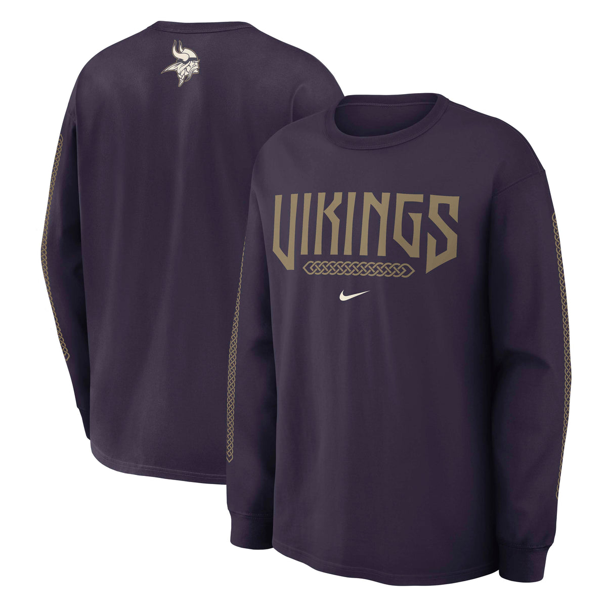 NFL Minnesota Vikings Nike Rivalry Max90 Long Sleeve T-Shirt- Purple
