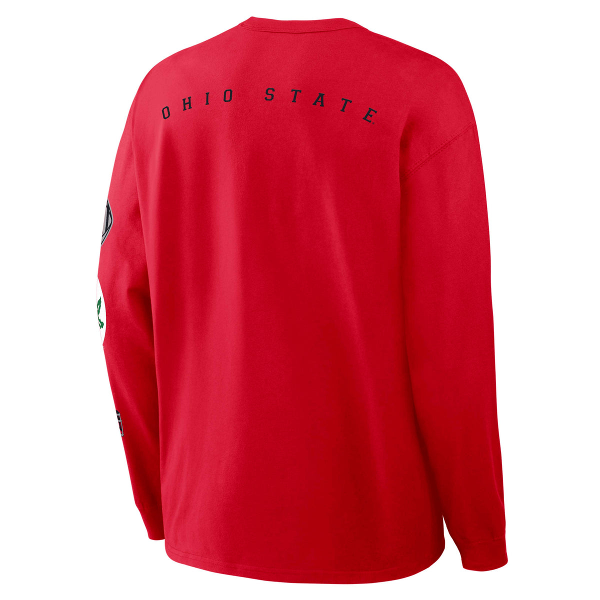 NCAA Ohio State Buckeyes Nike Academic Max90 Long Sleeve Pocket T-Shirt- Red