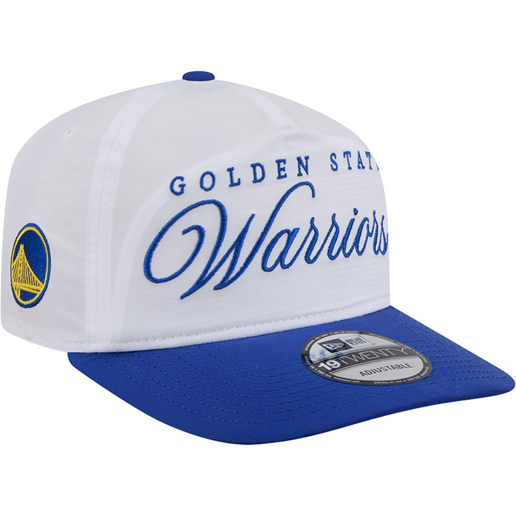NBA Golden State Warriors New Era 2025 NBA Draft 9FIFTY Golfer Adjustable Hat - White