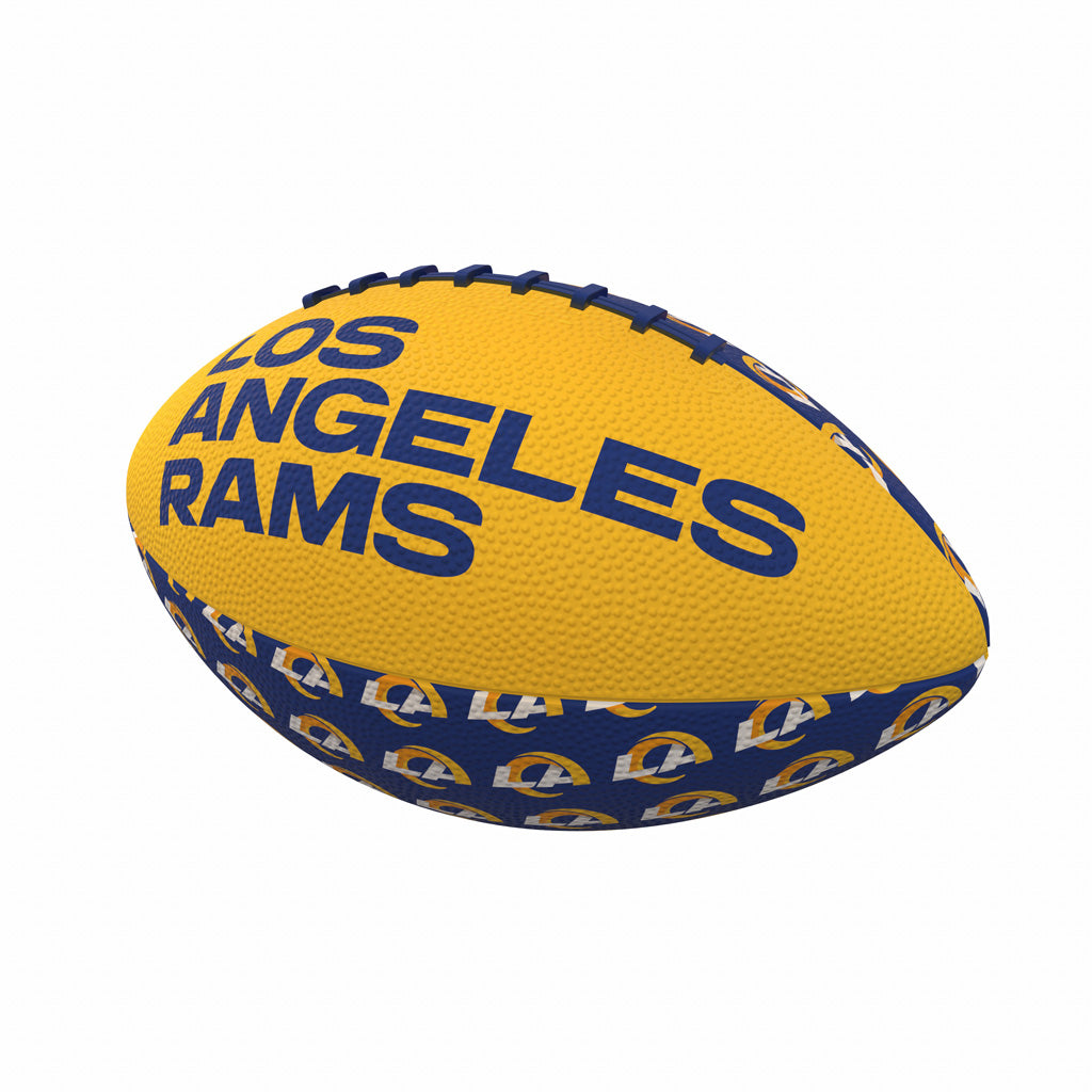 NFL Los Angeles Rams Logo Brands Mini Rubber Football