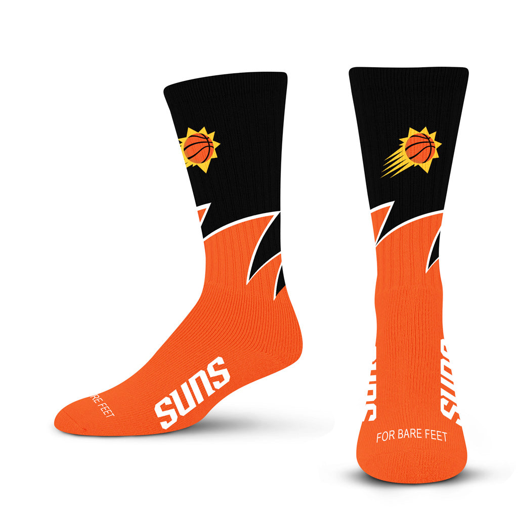 NFL Phoenix Suns For Bare Feet Black Wave Socks - Black