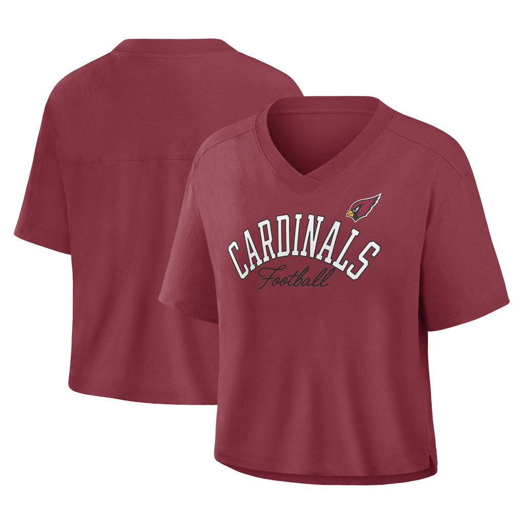 NFL Arizona Cardinals Women's Fanatics Option Read Fashion Top - Red