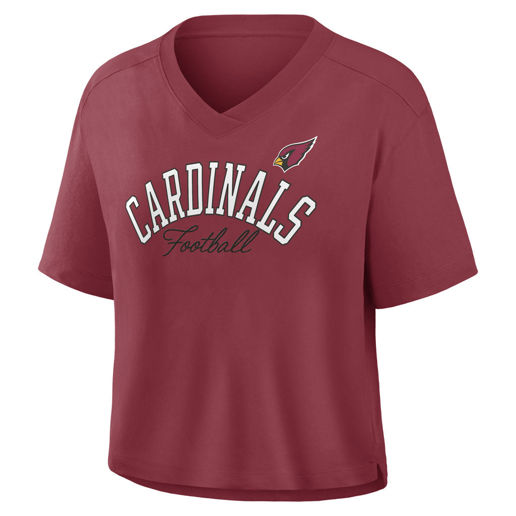 NFL Arizona Cardinals Women's Fanatics Option Read Fashion Top - Red