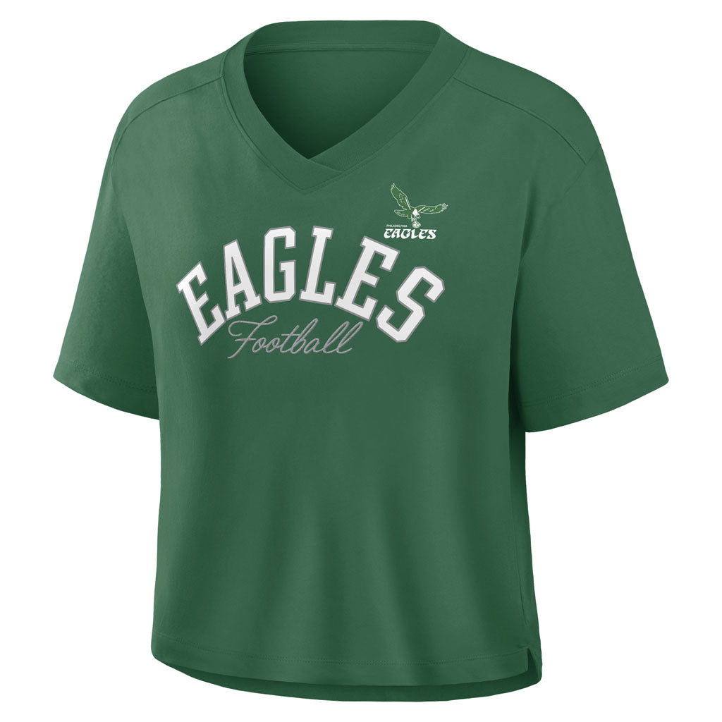 NFL Philadelphia Eagles Women's Fanatics Option Read Fashion Top - Green