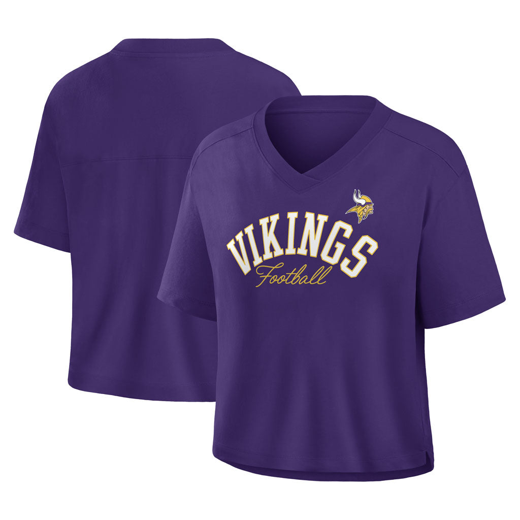NFL Minnesota Vikings Women's Fanatics Option Read Fashion Top - Purple