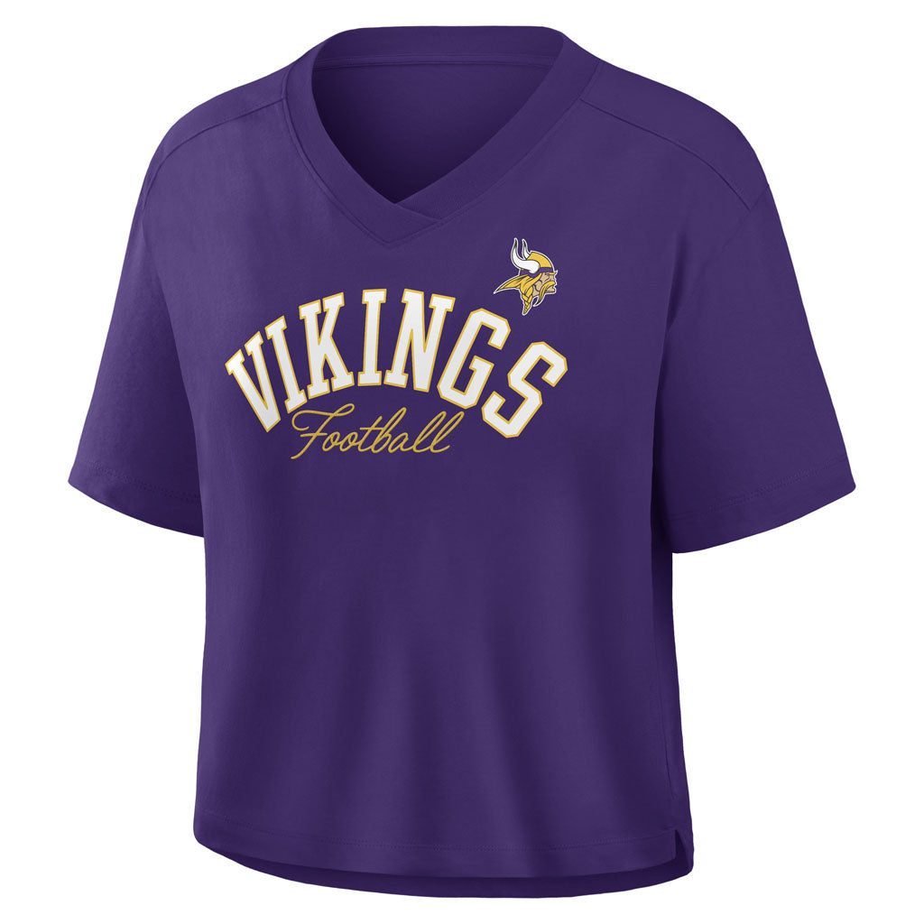 NFL Minnesota Vikings Women's Fanatics Option Read Fashion Top - Purple