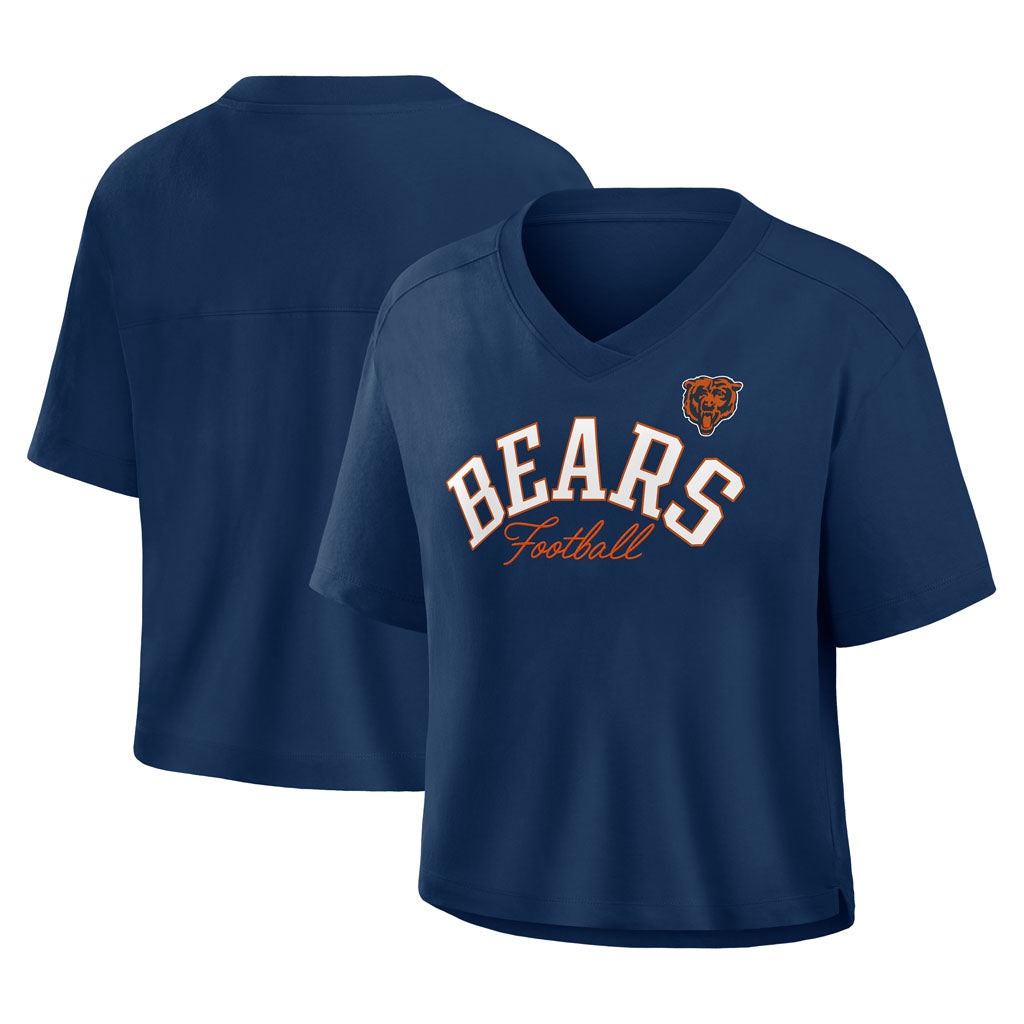 NFL Chicago Bears Women's Fanatics Option Read Fashion Top - Navy