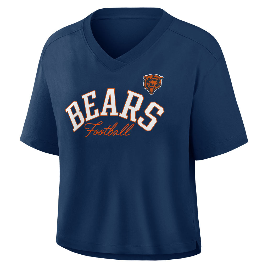 NFL Chicago Bears Women's Fanatics Option Read Fashion Top - Navy