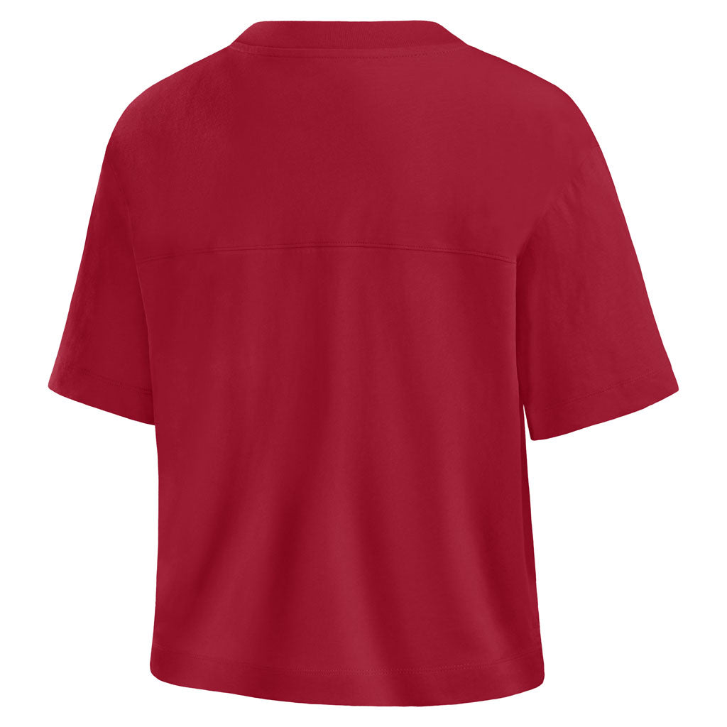 NFL San Francisco 49ers Women's Fanatics Option Read Fashion Top - Red