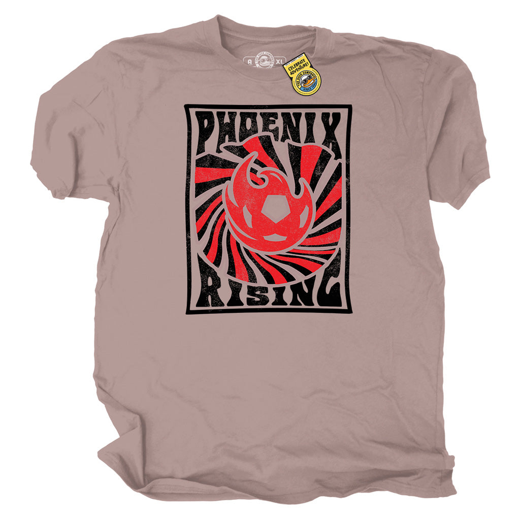 Phoenix Rising The Duck Company Psychedelic T-Shirt - Red