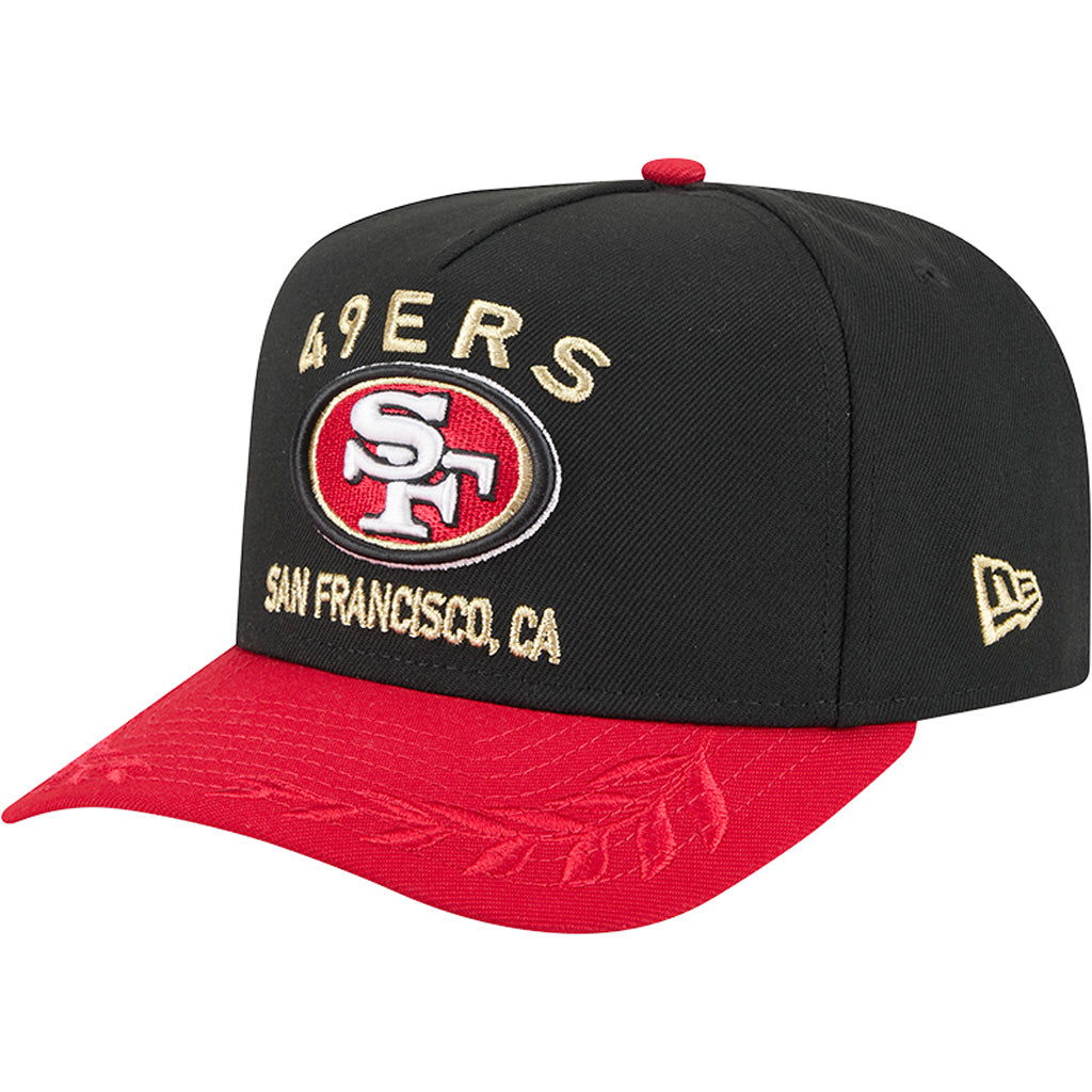 NFL San Francisco 49ers New Era 2025 Draft 9FIFTY A-Frame Hat - Black