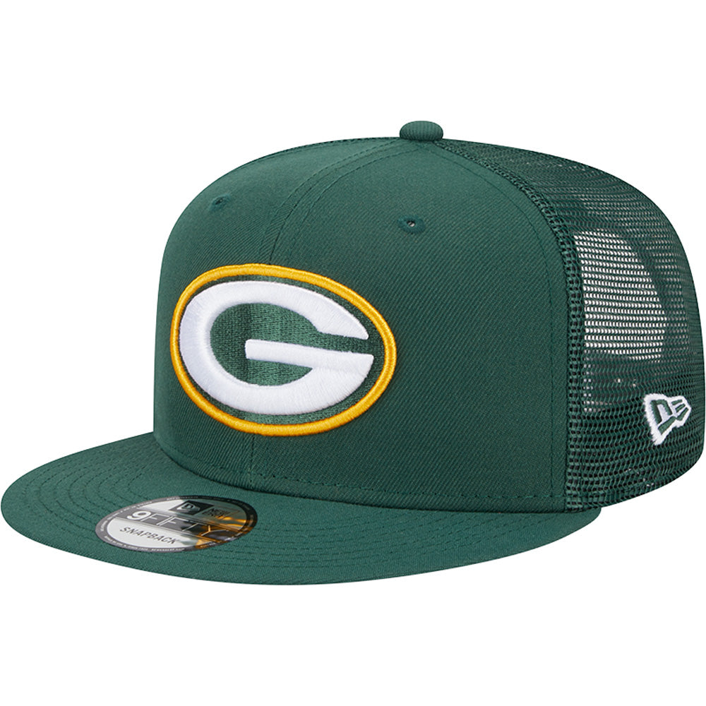 NFL Green Bay Packers New Era 9FIFTY Snapback Trucker Hat - Green