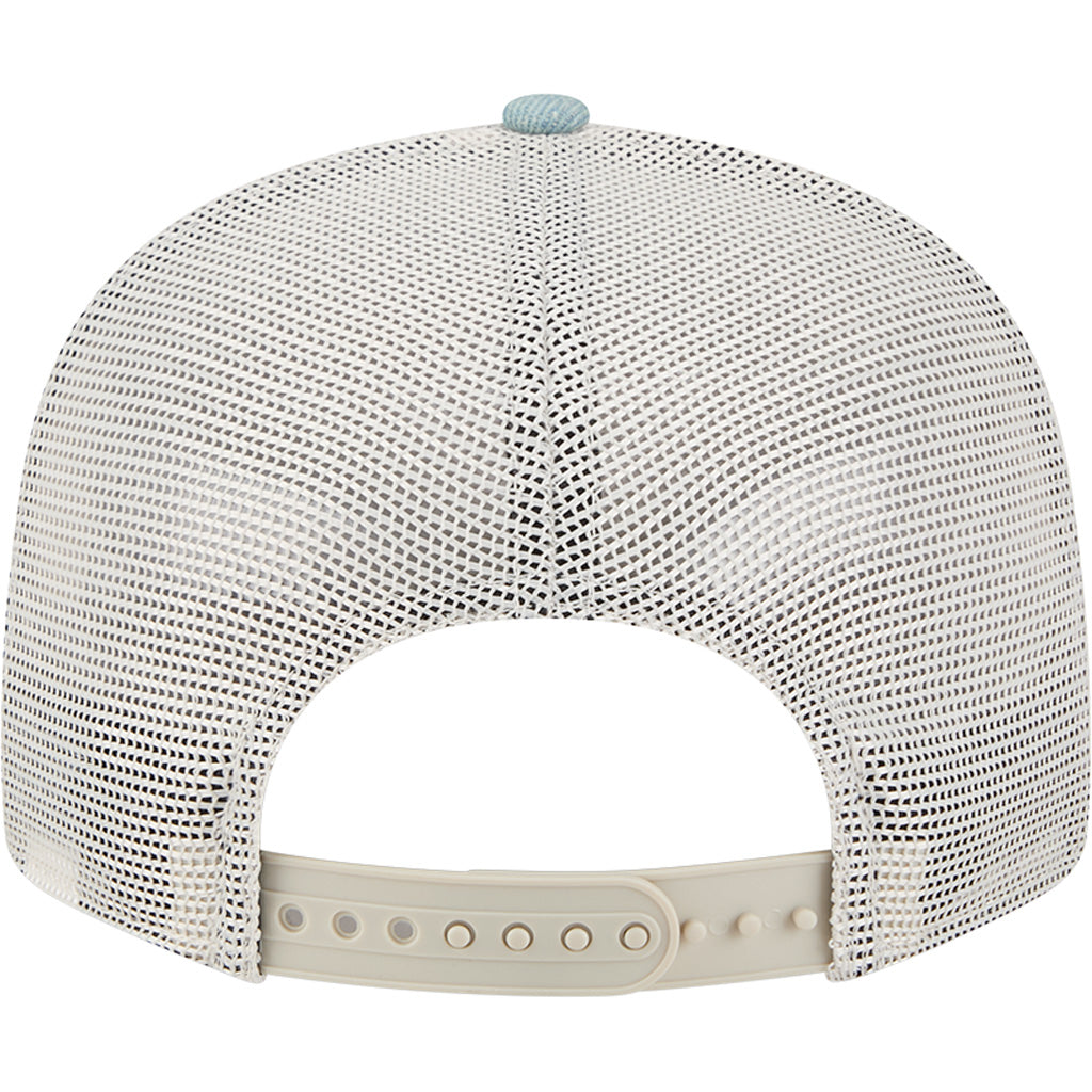 MLB Los Angeles Dodgers New Era Denim 9FIFTY Split Panel Snapback Trucker Hat - Navy