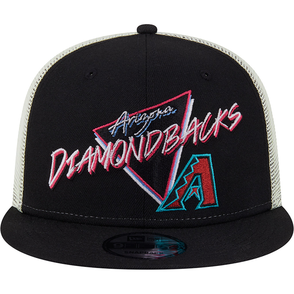 MLB Arizona Diamondbacks New Era Neon Trucker 9FIFTY Snapback Hat - Black