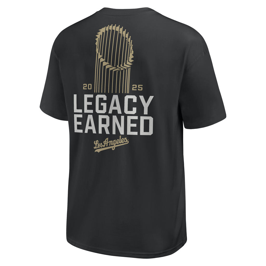 MLB Los Angeles Dodgers Nike 2026 Gold Logo Loose T-Shirt - Black