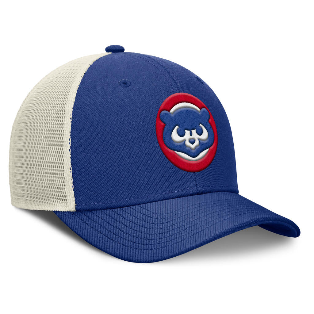 MLB Chicago Cubs Nike Cooperstown Trucker Snapback Hat - Blue