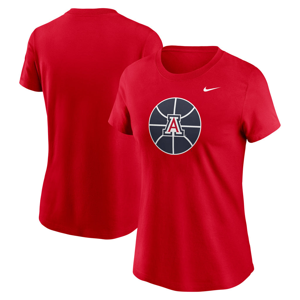 NCAA Arizona Wildcats Nike Women's Basketball Primary Essential Logo T-Shirt - Red