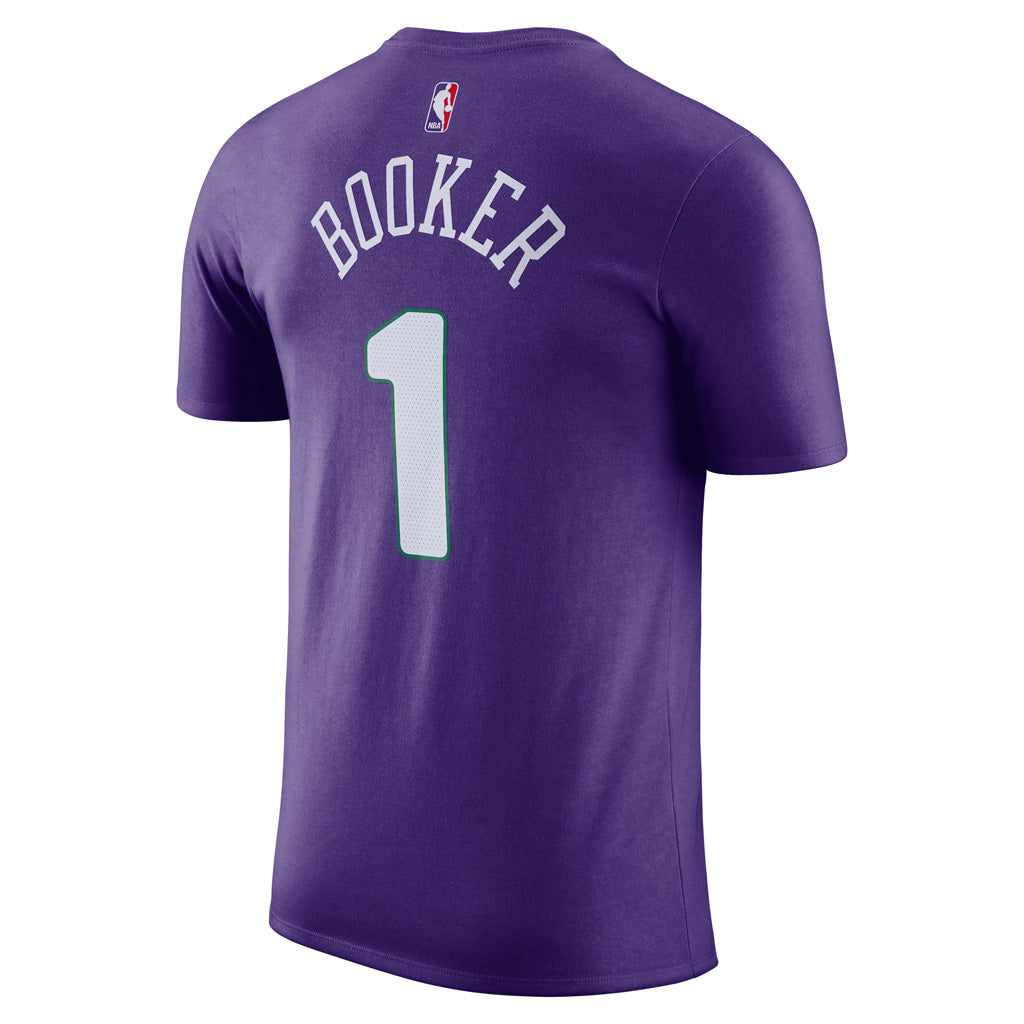 NBA Phoenix Suns Devin Booker Nike 2024/25 City Edition Name & Number Short Sleeve T-Shirt