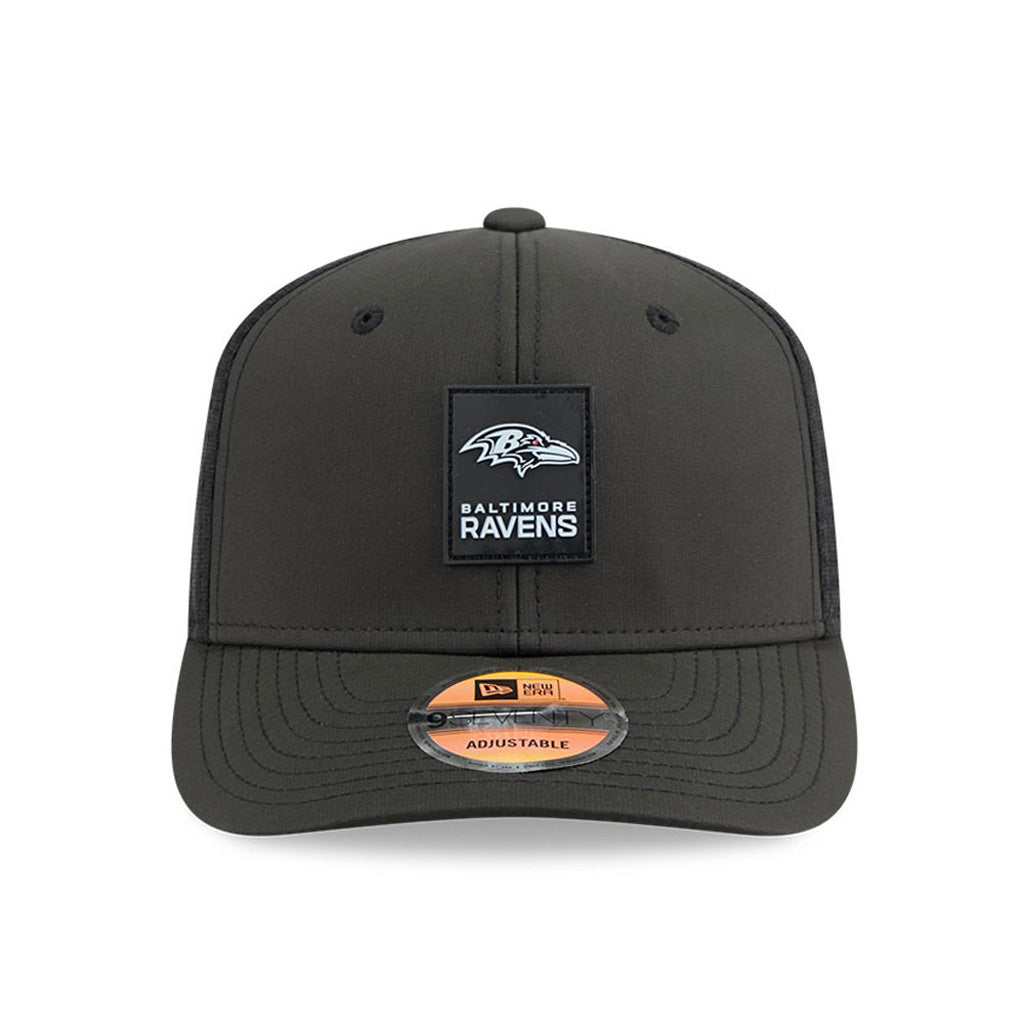NFL Baltimore Ravens New Era 2025 Sideline 9SEVENTY Stretch-Snapback Hat - Black