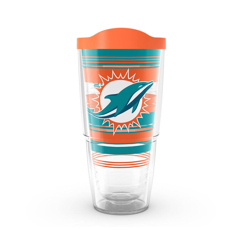 NFL Miami Dolphins Tervis 24oz Hype Stripes Travel Tumbler