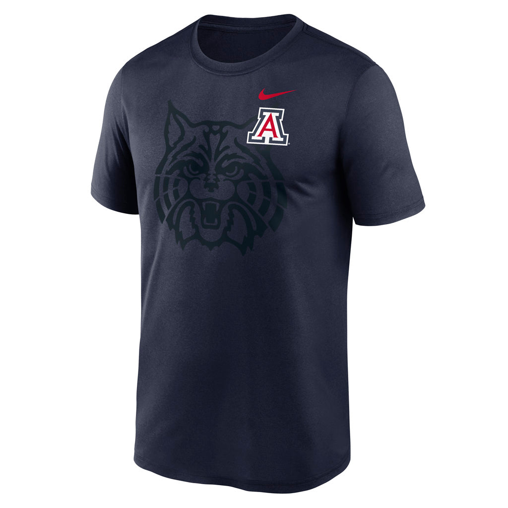 NCAA Arizona Wildcats Nike Shadow Logo Legend T-Shirt - Navy
