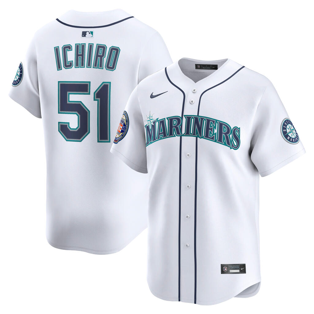 MLB Seattle Mariners Ichiro Suzuki Nike 2025 Hall of Fame Home Limited Jersey - White
