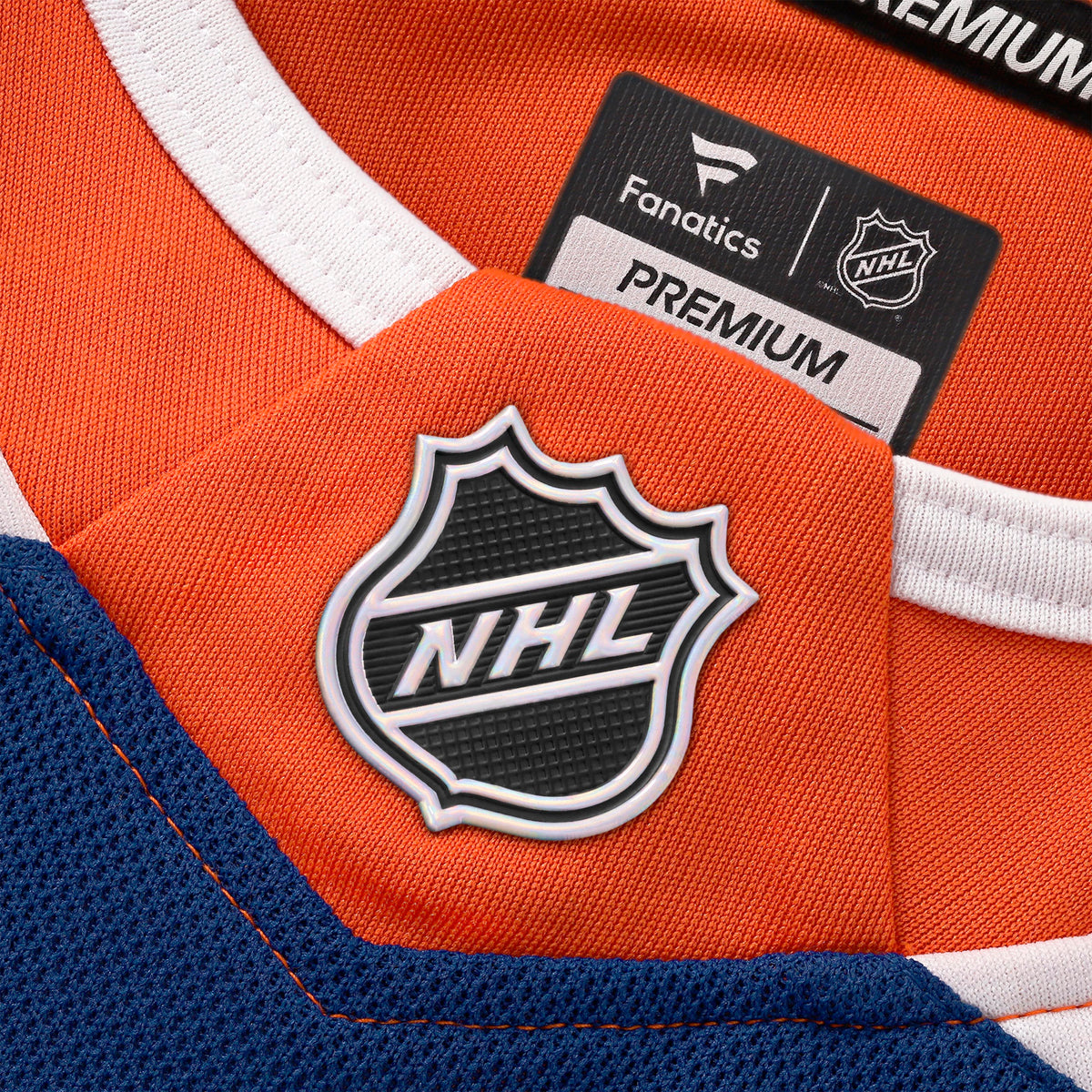 NHL Edmonton Oilers Connor McDavid Fanatics Home Premium Jersey- Blue