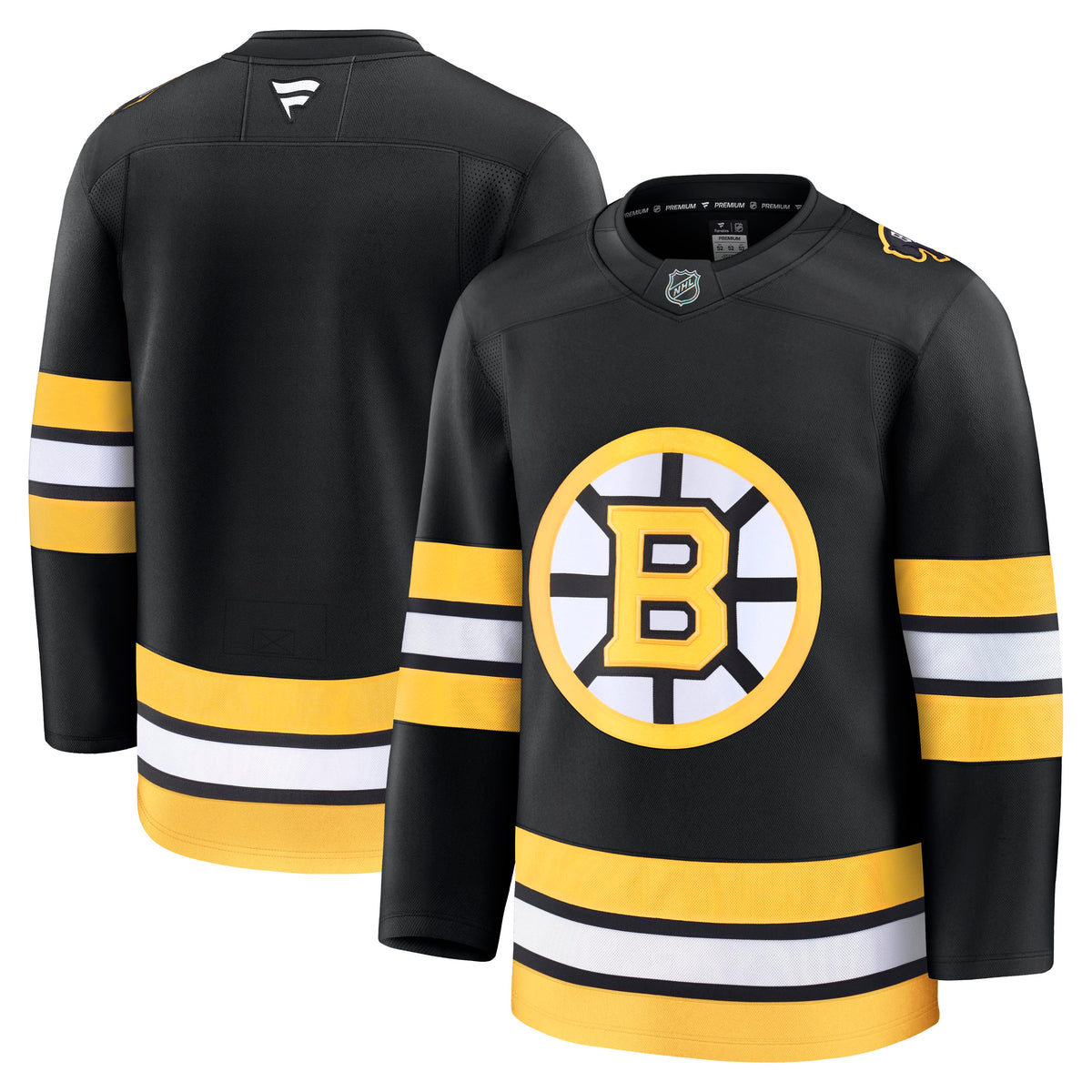 NHL Boston Bruins Fanatics Home Premium Jersey- Black