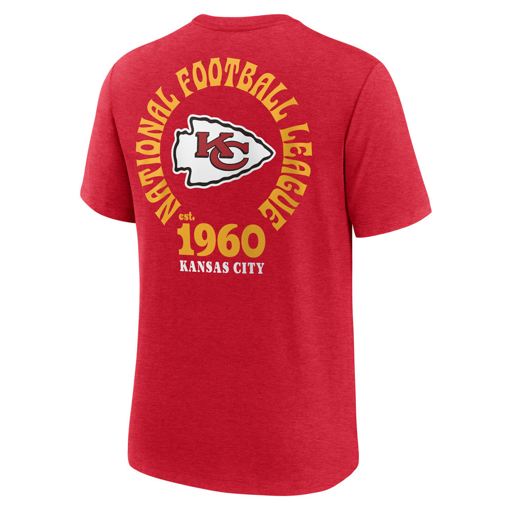NFL Kansas City Chiefs Nike 2-Hit Tri-Blend T-Shirt - Red