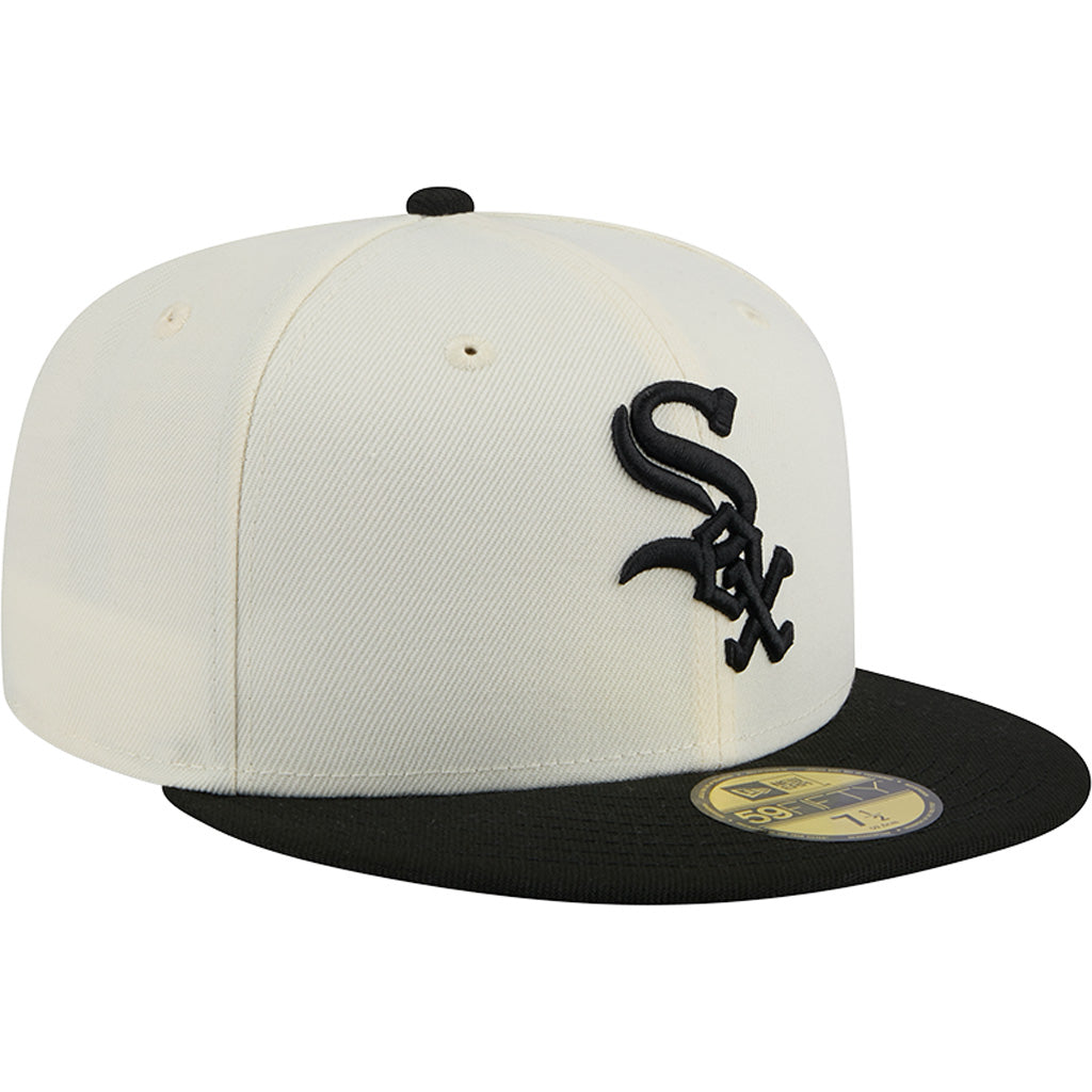 MLB Chicago White Sox New Era Two-Tone Chrome OTC 59FIFTY Fitted Hat - Chrome
