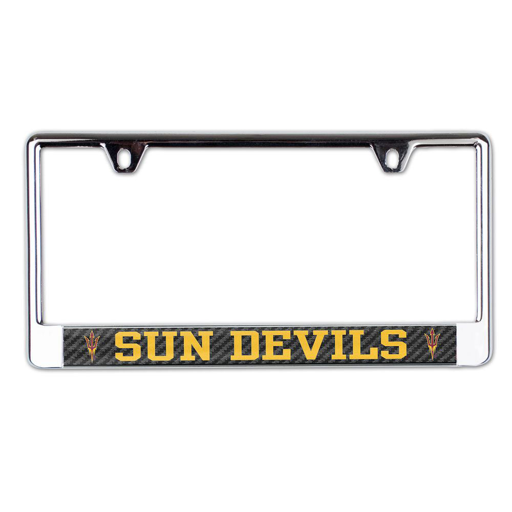 NCAA Arizona State Sun Devils WinCraft Carbon License Plate Frame