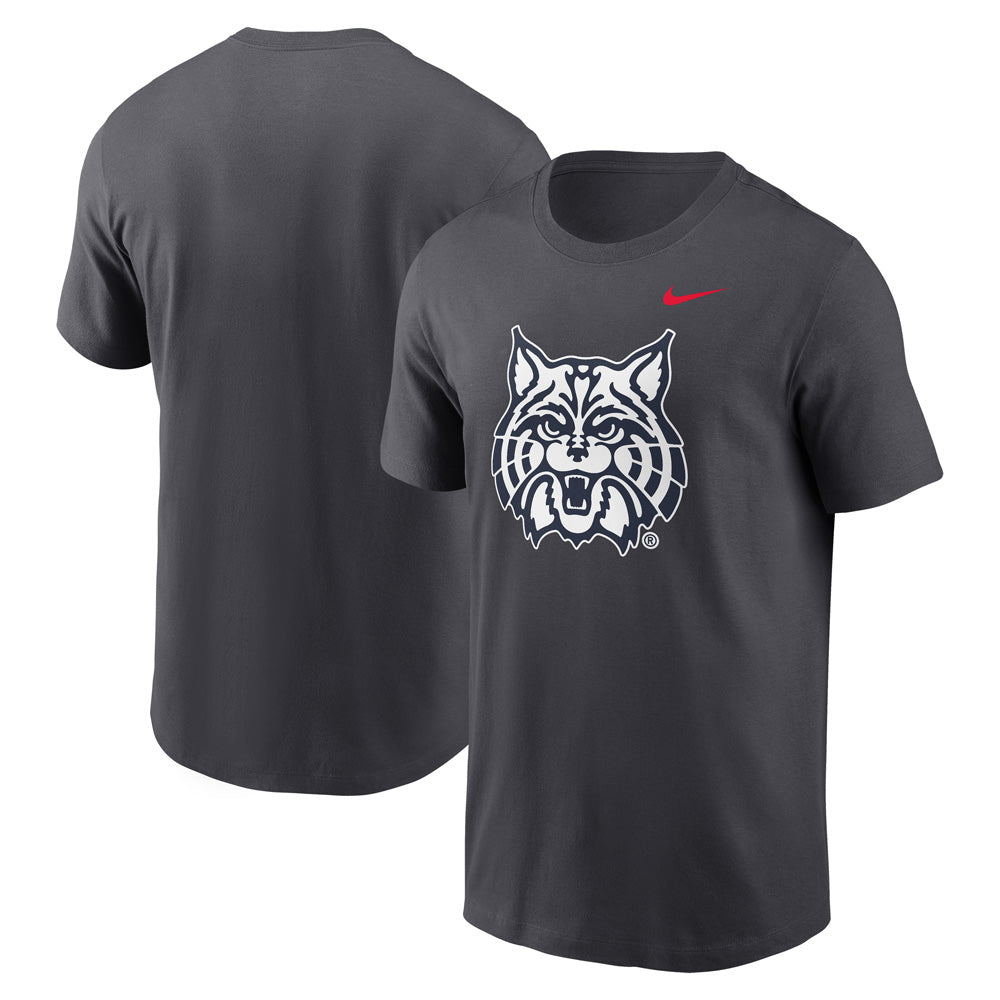 NCAA Arizona Wildcats Nike Mascot Essential Logo T-Shirt - Charcoal