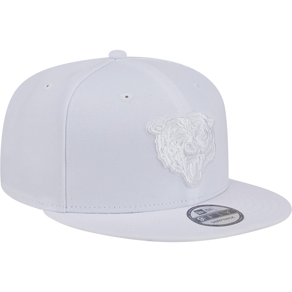 NFL Chicago Bears New Era White on White 9FIFTY Snapback Hat - White