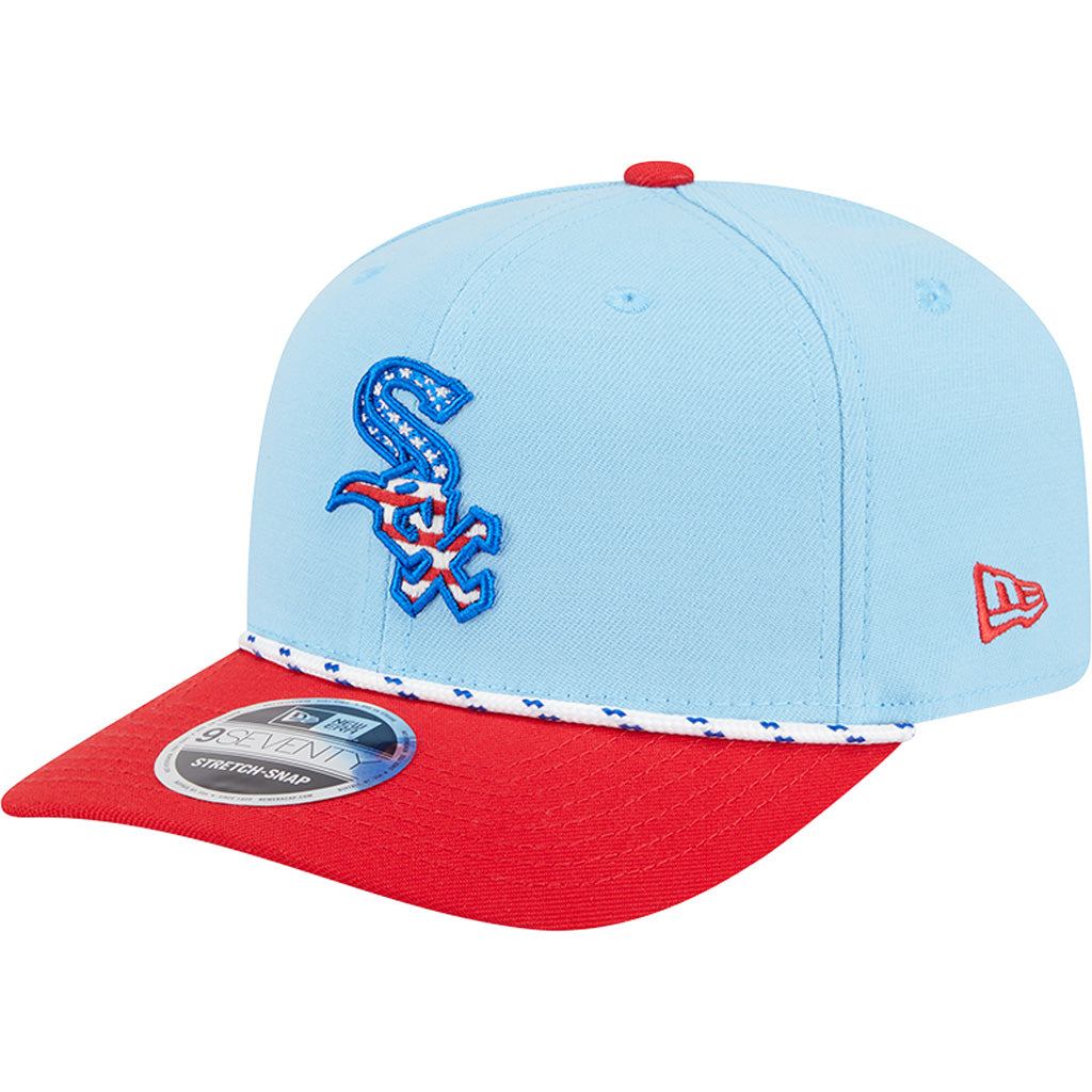 MLB Chicago White Sox New Era 2025 4th of July 9SEVENTY Stretch-Snapback Hat - Light Blue