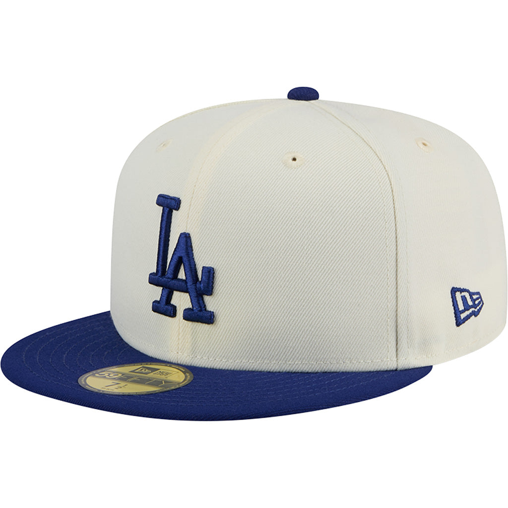MLB Los Angeles Dodgers New Era Two-Tone Chrome OTC 59FIFTY Fitted Hat - Chrome
