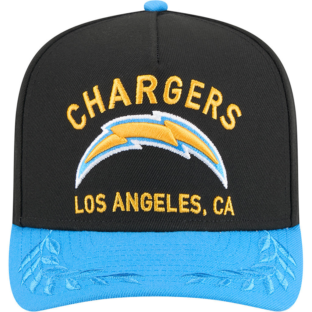 NFL Los Angeles Chargers New Era 2025 Draft 9FIFTY A-Frame Hat - Black