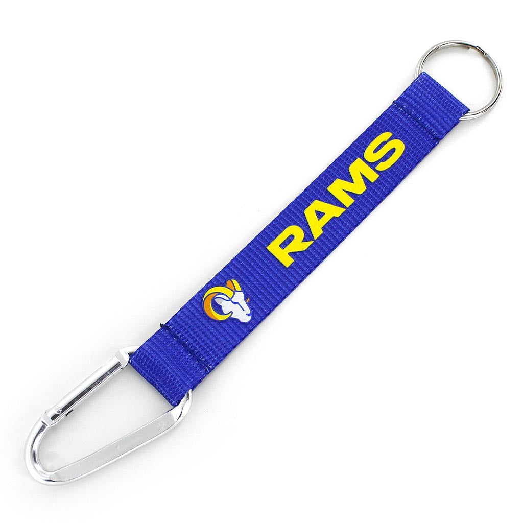 NFL Los Angeles Rams Aminco Carabiner Lanyard Keychain - Blue