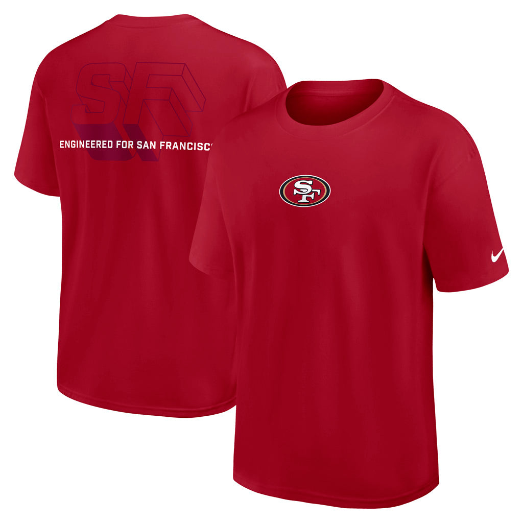 NFL San Francisco 49ers Nike Essential Heavy Max90 T-Shirt - Red