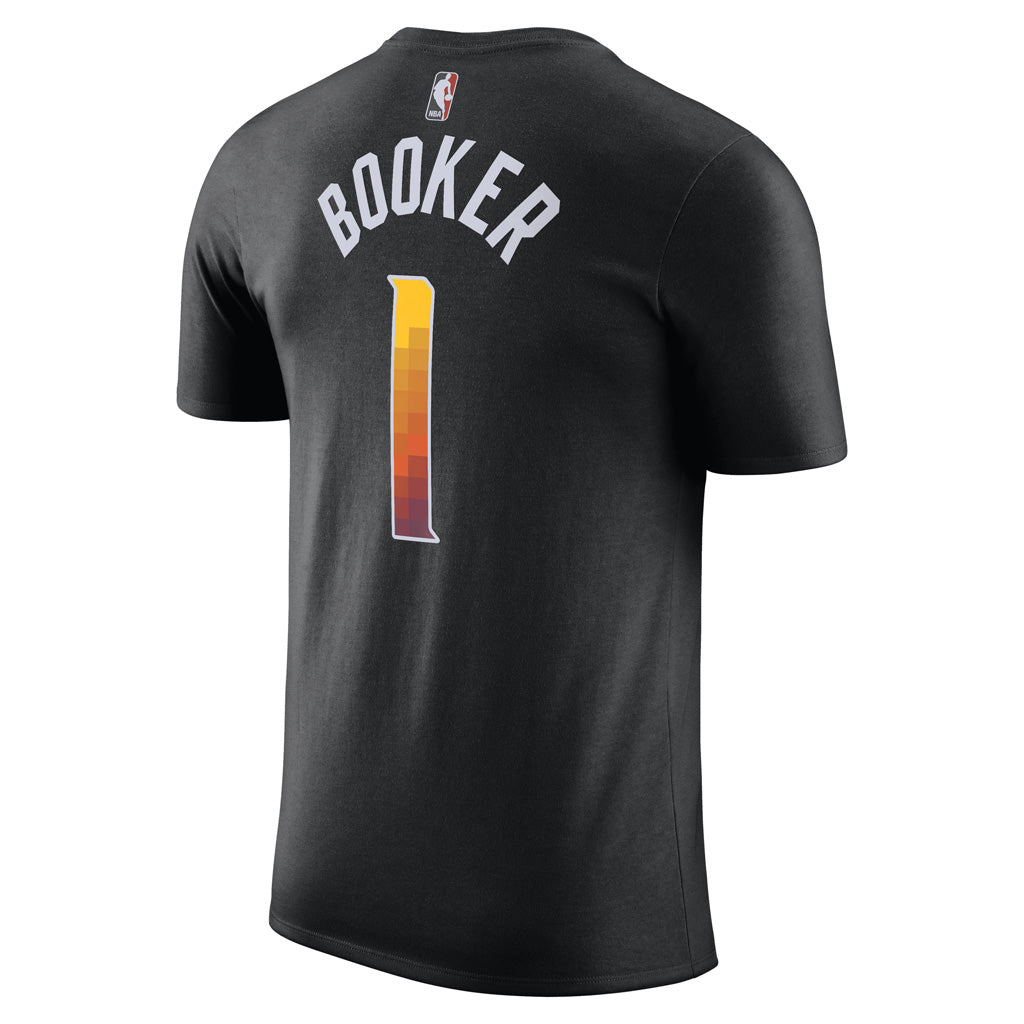 NBA Phoenix Suns Devin Booker Jordan Statement Name &amp; Number T-Shirt - Black