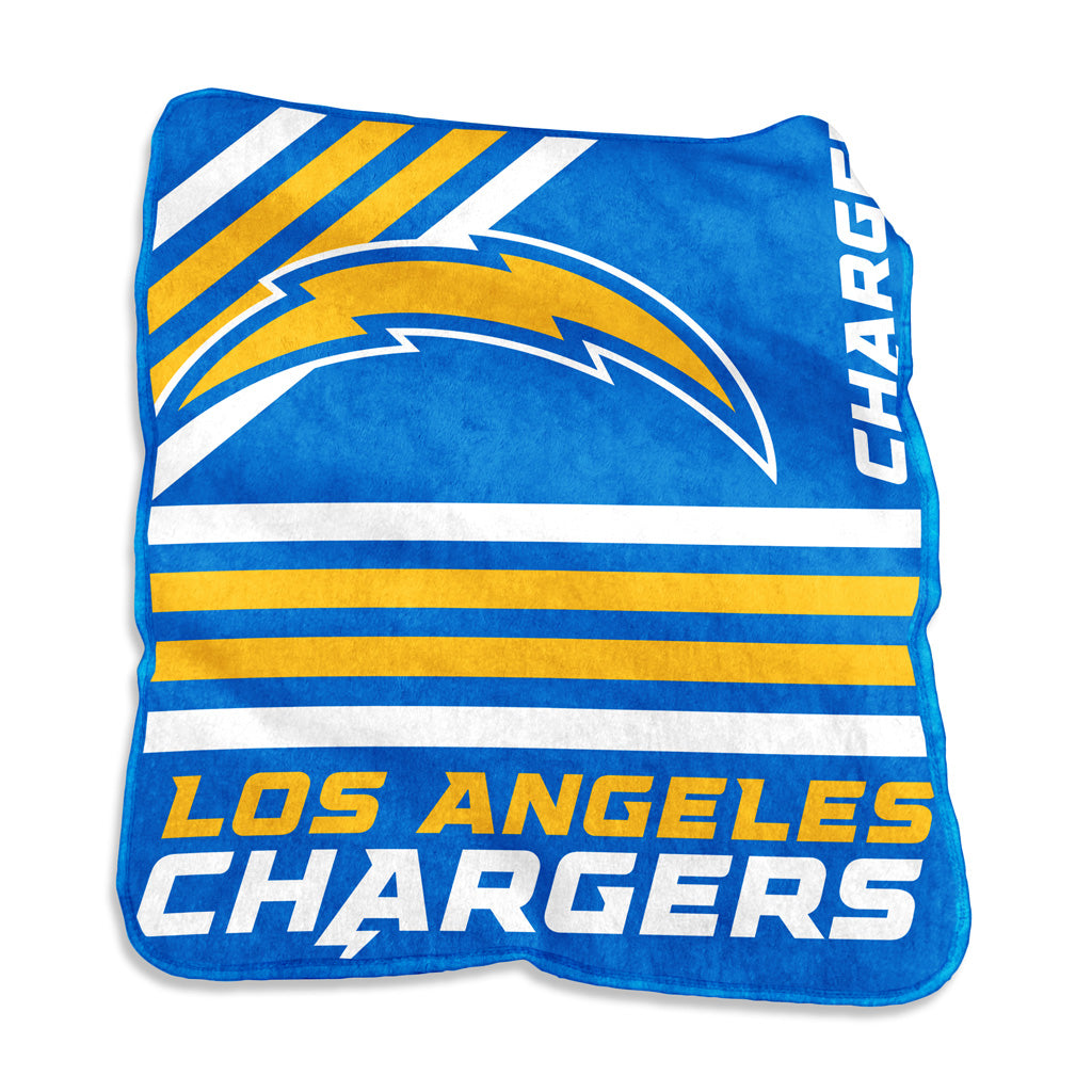 NFL Los Angeles Chargers Logo Brands 50" x 60" Raschel Blanket - Blue