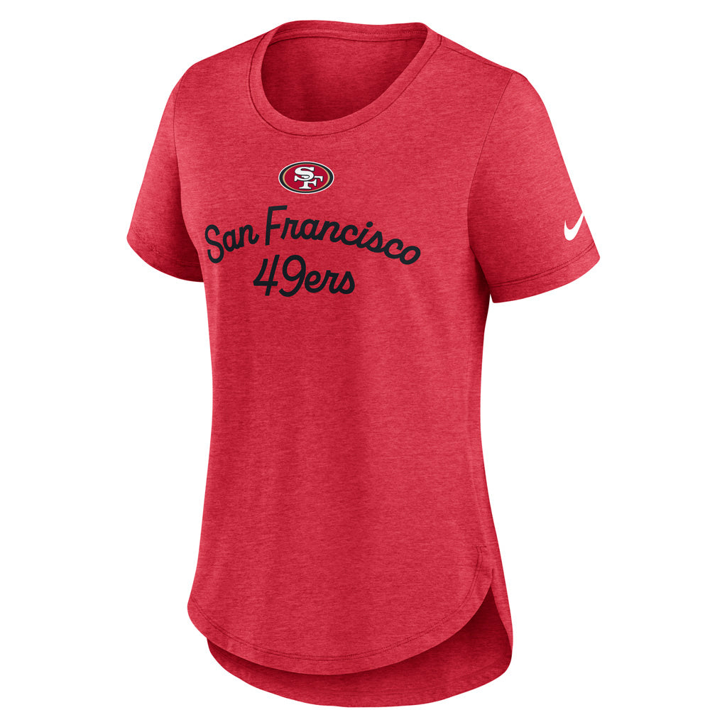 NFL San Francisco 49ers Women's Nike Fashion Triblend T-Shirt - Red